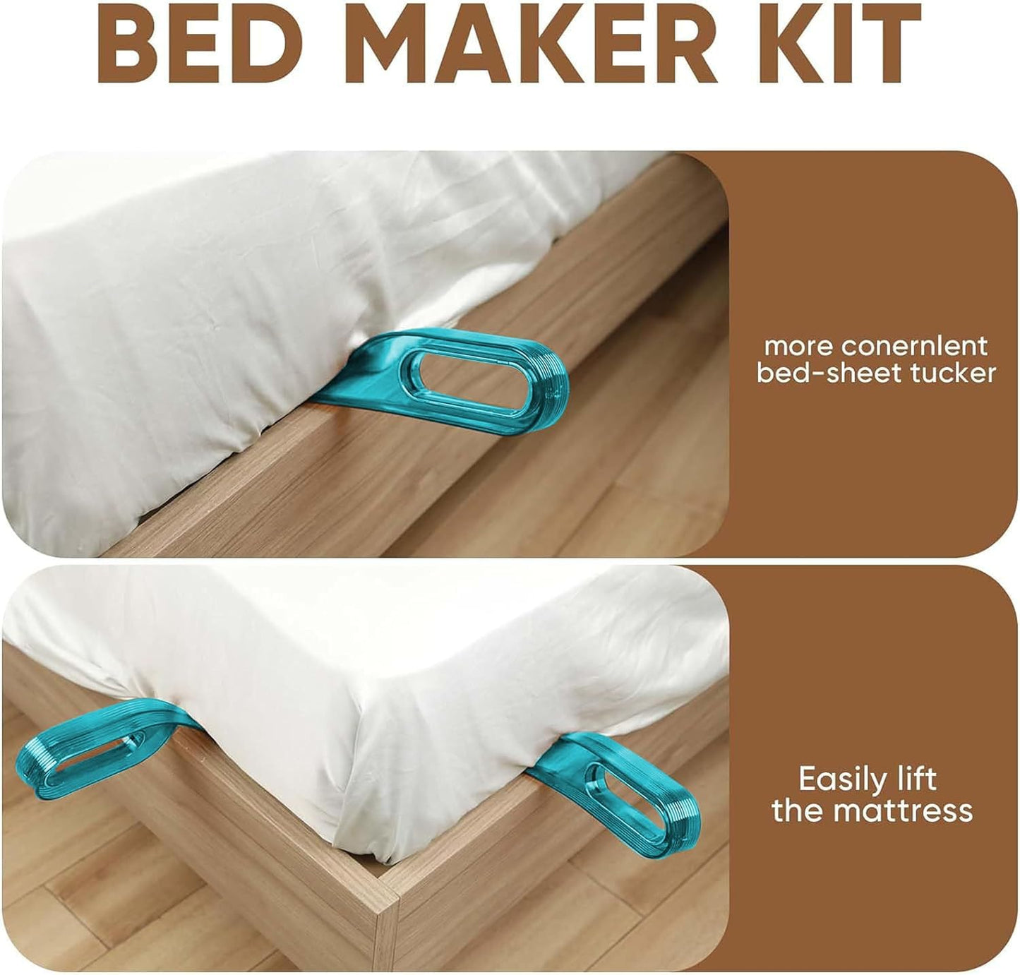 Bed Sheet Tucking & Lifting Helper (Pack of 2)