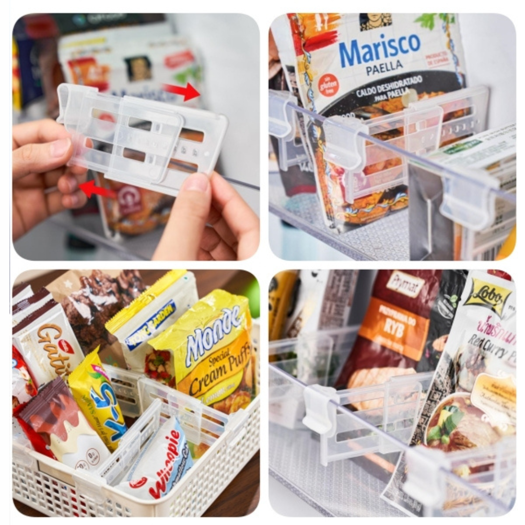 Adjustable Fridge Shelf Divider Clips