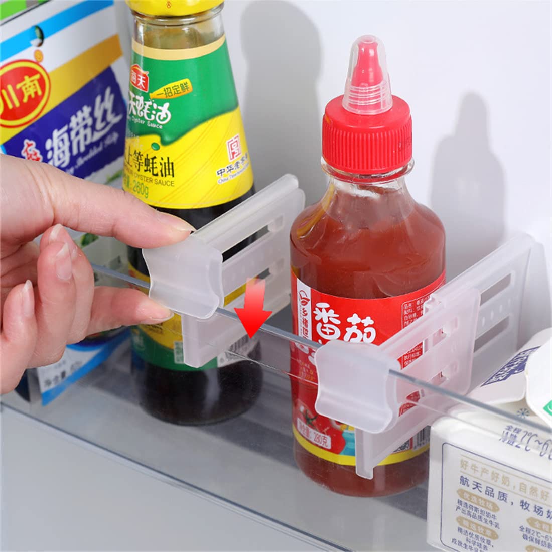 Adjustable Fridge Shelf Divider Clips