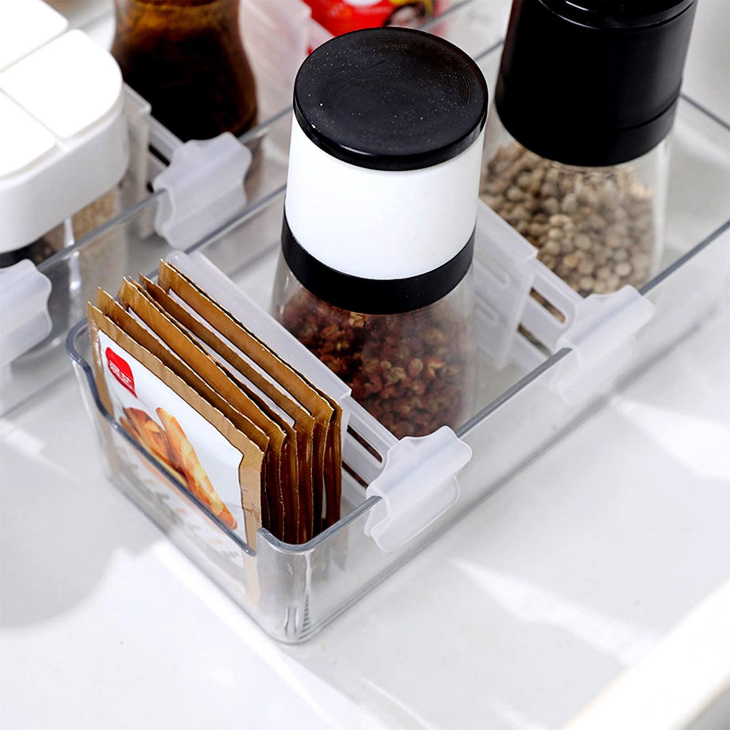 Adjustable Fridge Shelf Divider Clips