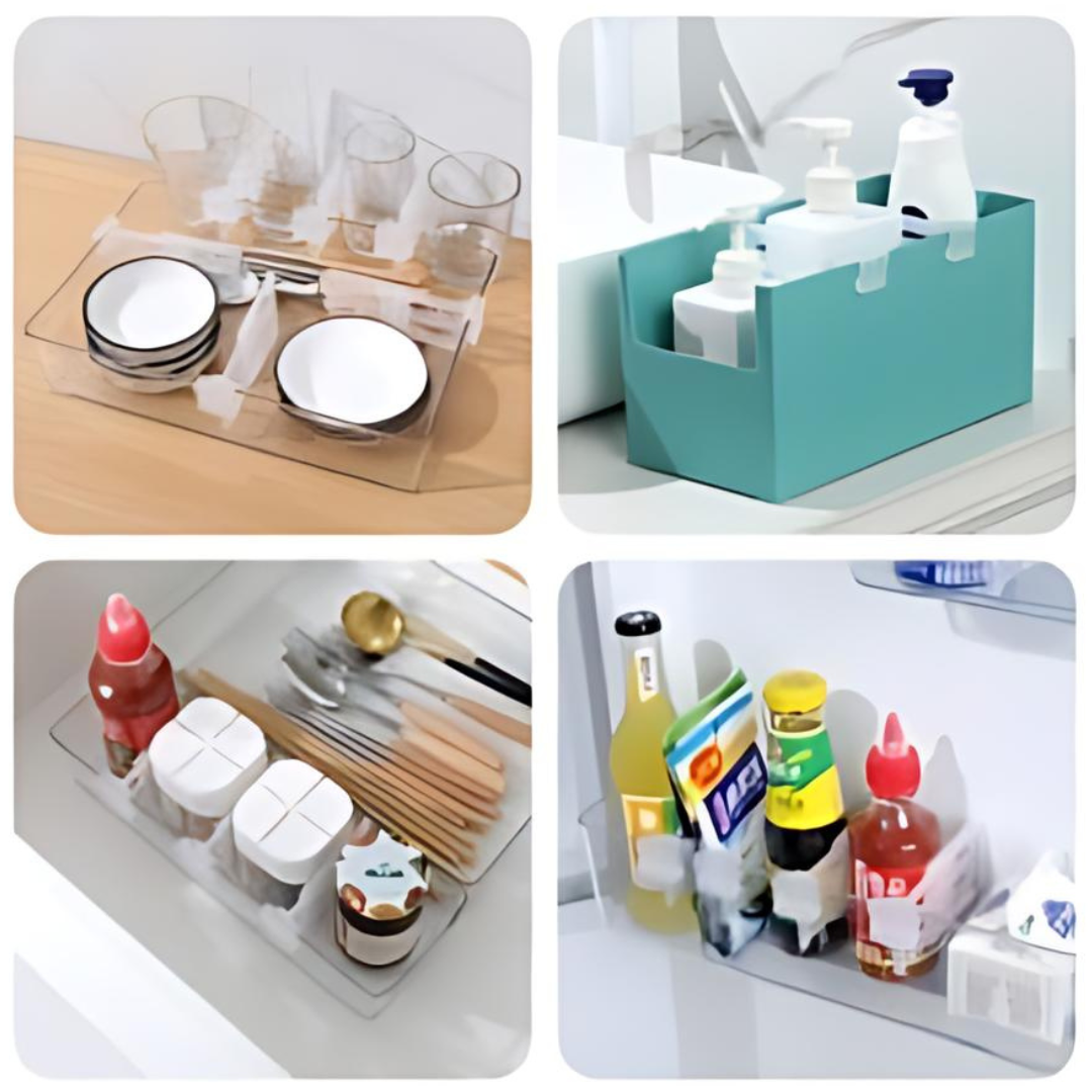 Adjustable Fridge Shelf Divider Clips