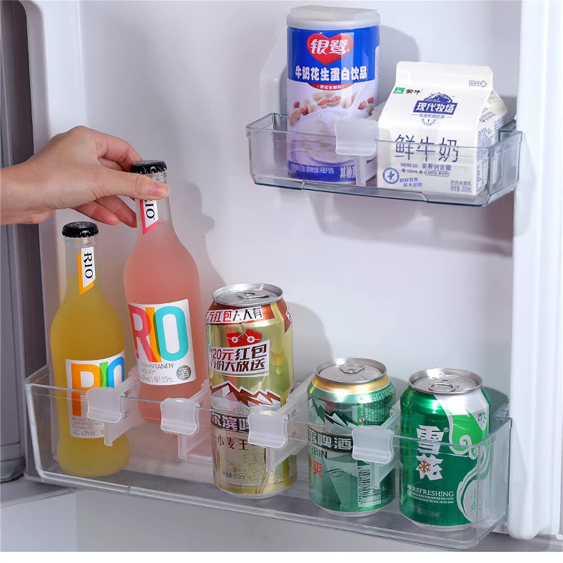 Adjustable Fridge Shelf Divider Clips