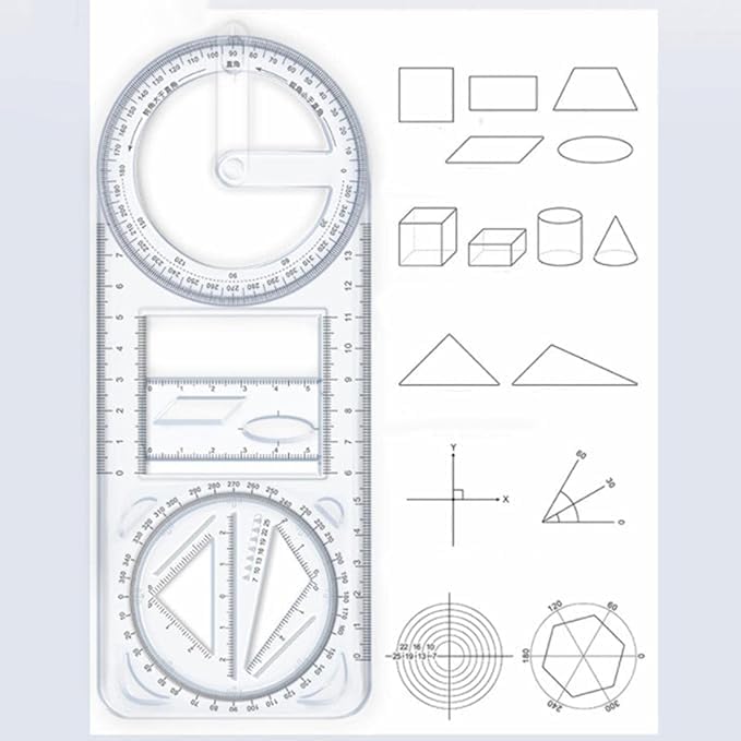 All-in-One Geometric Ruler