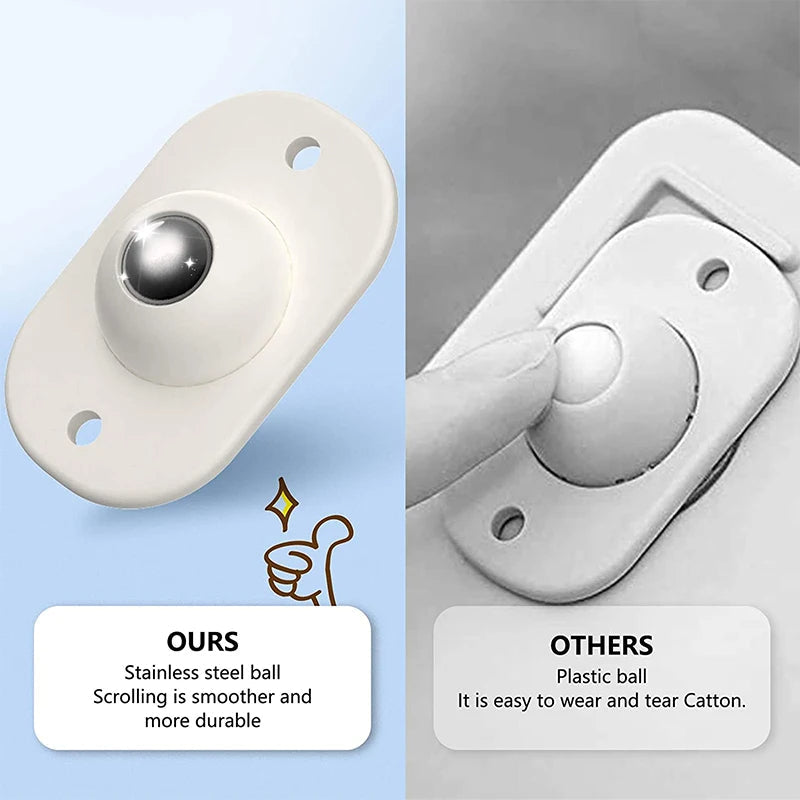 360° Adhesive Mini Caster Wheels
