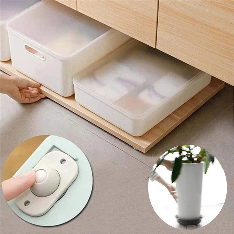 360° Adhesive Mini Caster Wheels