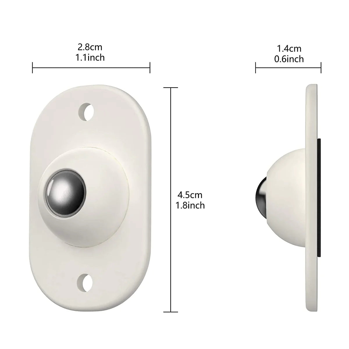 360° Adhesive Mini Caster Wheels